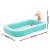 Bestway Kids Inflatable Pool with Basketball Hoop, Sturdy PVC, 251x168cm, Durable Design for Safe Play, 1-Year Warranty