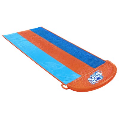 Bestway 4.88m Inflatable Kids Water Slide with Triple Lanes, Speed Ramp™, Water Jets, & Drench Pool for Ages 3-12