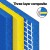Weisshorn 3.5x1.8m Floating Water Mat - Durable XPE Foam, 400kg Capacity, Tear-Resistant, Reversible, Blue & Yellow