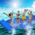 Weisshorn 3.5x1.8m Floating Water Mat - Durable XPE Foam, 400kg Capacity, Tear-Resistant, Reversible, Blue & Yellow