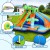 AirMyFun Kids Inflatable Water Park with Double Slides, Climbing Wall & Cannon 465x430cm PVC Outdoor Castle
