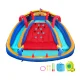 Doctor Dolphin Kids Inflatable Water Park with Slides, Cannon, Toss Game, PVC, 408x386cm, Outdoor Splash Fun
