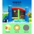 Happy Hop Inflatable Water Slide Jumping Trampoline Castle, 4.8m PVC Kids Bouncer with Climbing Wall & Water Cannon