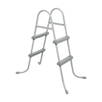 Bestway 84cm 2-Step Pool Ladder for Above Ground Pools - Rust-Resistant Metal Frame, Removable Non-Slip Steps Bestway 84cm 2-Step Pool Ladder for Above Ground Pools - Rust-Resistant Metal Frame, Removable Non-Slip Steps