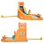 Bestway 365x320x270cm Water Slide Park - Durable PVC, Curved Slide, Splash Pool, Climbing Wall, UV-Resistant Fun