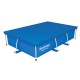 Bestway Pool Cover 264x174cm Rectangle PE UV-Resistant Shelter Fits 259x170cm Pools with Drain Holes & Rope Ties