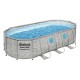 Bestway Swimming Pool 549x274x122cm - Steel Frame, UV-Resistant PVC, 13430L Capacity, Includes Pump & Ladder Bestway Swimming Pool 549x274x122cm - Steel Frame, UV-Resistant PVC, 13430L Capacity, Includes Pump & Ladder