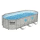 Bestway Swimming Pool 549x274x122cm - Steel Frame, UV-Resistant PVC, 13430L Capacity, Includes Pump & Ladder