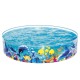 Bestway Kids 183x38cm Rigid Pool - Easy Setup, No Inflation, Marine Graphics, Sturdy PVC, Repair Patch Included