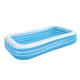 Bestway Kids Inflatable Pool 305x183x56cm - Durable Vinyl, Triple-Ply Walls, Easy Drain Valve, Repair Kit Included