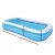 Bestway Kids Inflatable Pool 305x183x56cm - Durable Vinyl, Triple-Ply Walls, Easy Drain Valve, Repair Kit Included