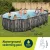 Bestway Steel Pro Max 6.1x3.66m Swimming Pool Set with Pump, Ladder, Cover & Rust-Proof Steel Frame, 20,241L Capacity