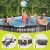 Bestway Steel Pro Max 6.1x3.66m Swimming Pool Set with Pump, Ladder, Cover & Rust-Proof Steel Frame, 20,241L Capacity