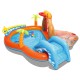 Bestway Lava Lagoon Play Centre 265x265x104cm Inflatable Kids Pool with Slide, Water Blob & Games, 208L Capacity