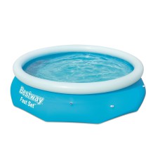 Bestway 305x76cm Round Inflatable Pool, 3800L Capacity, Durable PVC, Easy-Drain Valve, 1-Year Warranty