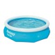 Bestway 305x76cm Round Inflatable Pool, 3800L Capacity, Durable PVC, Easy-Drain Valve, 1-Year Warranty