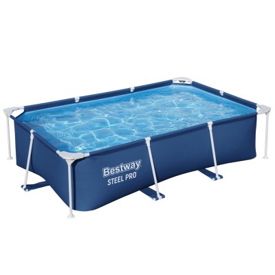 Bestway Steel Pro™ 259x170x61cm Above Ground Pool | Rust-Resistant Steel Frame | 2300L Capacity | UV Resistant Bestway Steel Pro™ 259x170x61cm Above Ground Pool | Rust-Resistant Steel Frame | 2300L Capacity | UV Resistant