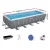 Bestway 640x274x132cm Steel Frame Above Ground Pool with Filter Pump, Ladder, Cover, UV-Resistant PVC Walls