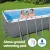 Bestway 640x274x132cm Steel Frame Above Ground Pool with Filter Pump, Ladder, Cover, UV-Resistant PVC Walls