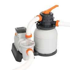 Bestway Flowclear™ 1500GPH Sand Filter Pool Pump for 1,100-42,300L Pools - Durable, Low-Maintenance Filtration System