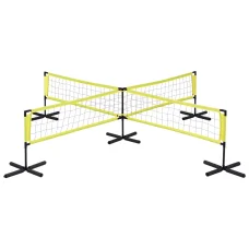 Everfit Water Volleyball Net Set for Pool, 350x350x75cm, Portable with 4 Anchor Bags, Bonus Ball, Pump & Carry Bag