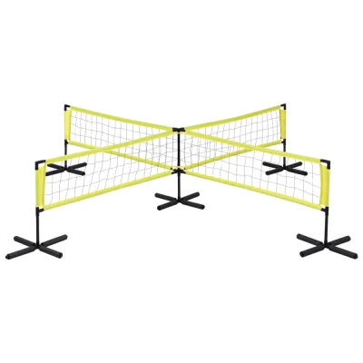 Everfit Water Volleyball Net Set for Pool, 350x350x75cm, Portable with 4 Anchor Bags, Bonus Ball, Pump & Carry Bag