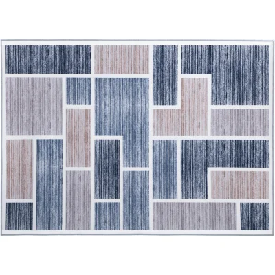 Artiss 160x230cm Soft Short Pile Floor Rug - Modern Grey Velvet Feel, Anti-Slip, Water-Repellent, No Shedding Carpet