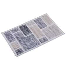 Artiss 50x80cm Velvet Floor Rug - Soft Non-Slip Flannel Bath Mat, Water-Repellent, Skin-Friendly, Modern Design