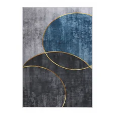 Artiss Washable Geometric Floor Rug 240x340cm - Modern, Low-Profile, Stain-Resistant Polyester Carpet, Anti-Slip Backing