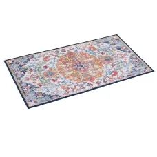 Artiss Bohemian Floor Rug 50x80cm - Vintage Medallion, Velvety Flannel Pile, Non-Slip Entryway Mat, Stain-Resistant