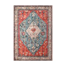 Artiss 160x230cm Washable Floor Rug - Modern Geometric Design, Ultra-Thin 5mm Polyester, Anti-Slip Backing