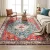 Artiss 200x290cm Washable Floor Rug - Geometric Design, Low-Profile 5mm Pile, Anti-Slip, Polyester Living Room Carpet
