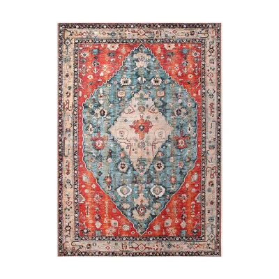 Artiss 240x340cm Washable Floor Rug - Modern Geometric Design, Ultra-Thin Low-Profile, Durable Polyester Carpet Mat