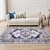 Artiss 160X230cm Large Washable Persian Area Rug - Teal & Blush, Low-Profile, Anti-Slip, Durable Polyester Carpet