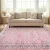 Artiss Vintage Floral Washable Floor Rug 160x230cm - Soft, Stain-Resistant, Low-Profile Polyester with Anti-Slip Backing
