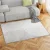 Artiss Cyril 120x160cm Washable Area Rug Faux Rabbit Fur Carpet, Non-Slip, Fade Resistant, White Grey, Large Mat