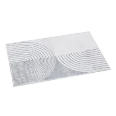 Artiss Cyril 200x290cm Washable Area Rug Faux Rabbit Fur, Non-Slip, Fade-Resistant, White Grey Carpet Mat