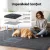 Artiss 160x230cm Plush Shaggy Rug - Soft Grey Polyester, Cushioned Foam, Anti-Slip, Living Room/Bedroom Carpet