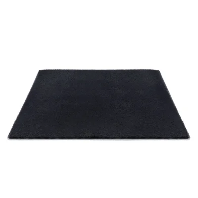 Artiss 200x230cm Black Shaggy Floor Rug - Luxurious High-Pile Polyester with Foam Cushioning & Anti-Slip Backing