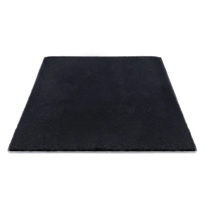Artiss 200x290cm Black Shaggy Rug - Luxurious High-Pile Polyester, Anti-Slip Backing, Cushioned Comfort, Easy Care