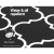 Artiss Gina Non-Slip Kitchen Mat 45x120cm - PVC Floor Rug with 5mm Cushioning, Oil & Water Repellent, Black & White