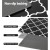 Artiss Gina Non-Slip Kitchen Mat 45x120cm - PVC Floor Rug with 5mm Cushioning, Oil & Water Repellent, Black & White
