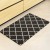 Artiss Gina Kitchen Mat 45x75cm - Non-Slip, Oil & Water Repellent PVC Rug, 5mm Cushioning for Comfort, Black & White