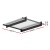 Instahut 1m x 1m Transparent Polycarbonate Window & Door Awning - Metal Frame, UV Resistant, Easy DIY Installation