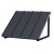 Instahut 1m x 1.2m Black Metal Frame Window Door Awning - UV & Rain Resistant Canopy with Modern Design & Easy Install
