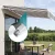 Instahut Retractable Folding Arm Awning - 2.5Mx2M Grey White Sunshade, UV-Resistant, Polyester & Aluminium Frame