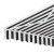 Instahut Retractable Folding Arm Awning 3Mx2.5M - Grey/White Manual Sunshade, UV-Resistant Polyester, Aluminium Frame