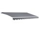 Instahut Retractable Folding Arm Awning, Manual Sunshade, 3Mx2.5M, Pearl Grey, UV-Resistant Polyester, Aluminium Frame