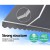Instahut Retractable Folding Arm Awning, 4x2.5M, Pearl Grey - UV-Resistant Polyester with Manual Crank & Aluminium Frame