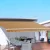 Instahut 4Mx3M Retractable Folding Arm Awning, Beige, UV-Resistant, Manual Sunshade with Hand Crank, Aluminium Frame